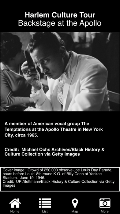 Harlem Culture Tour Mobile App Screenshot