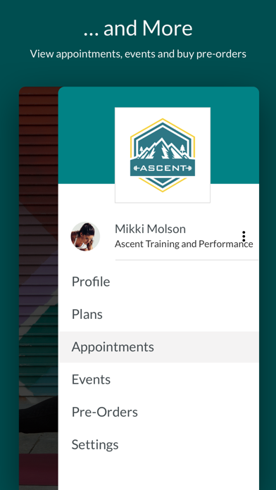 Ascent Training & Performance Screenshot