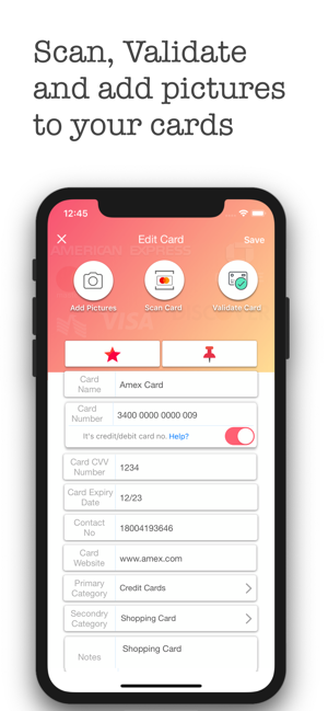 Wallet Pro - Екранна снимка на кредитен портфейл