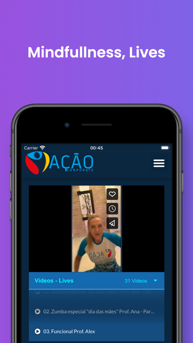 Ação Corporate Screenshot