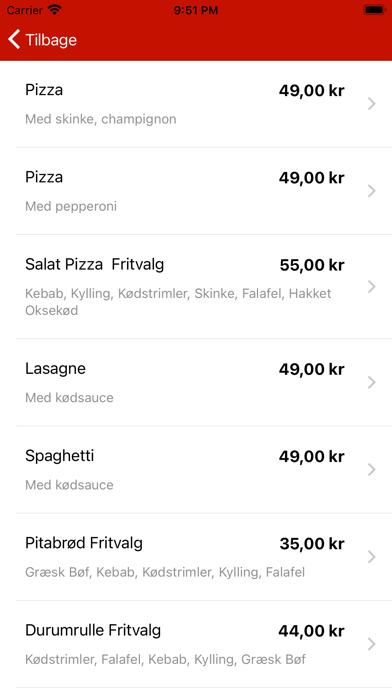 Dilivas pizza Screenshot