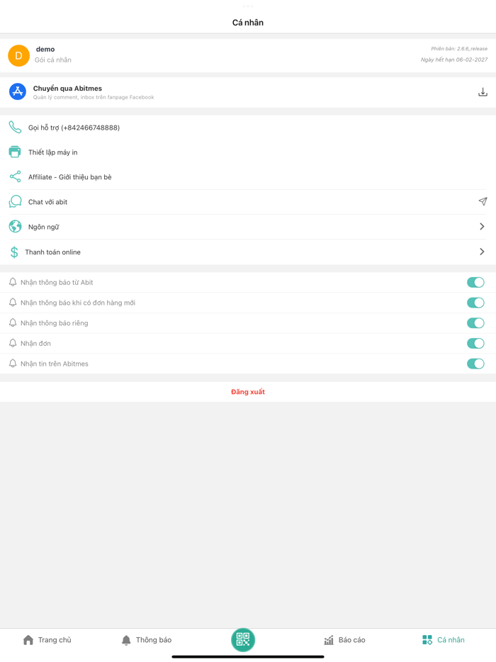 Abitstore - Quản lý bán hàng