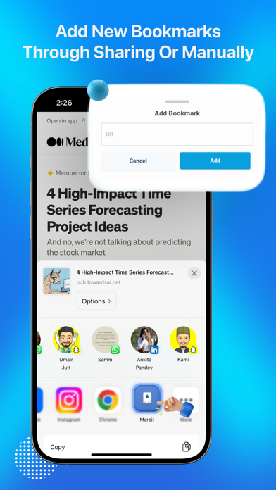 Marcit: Bookmark Manager Screenshot