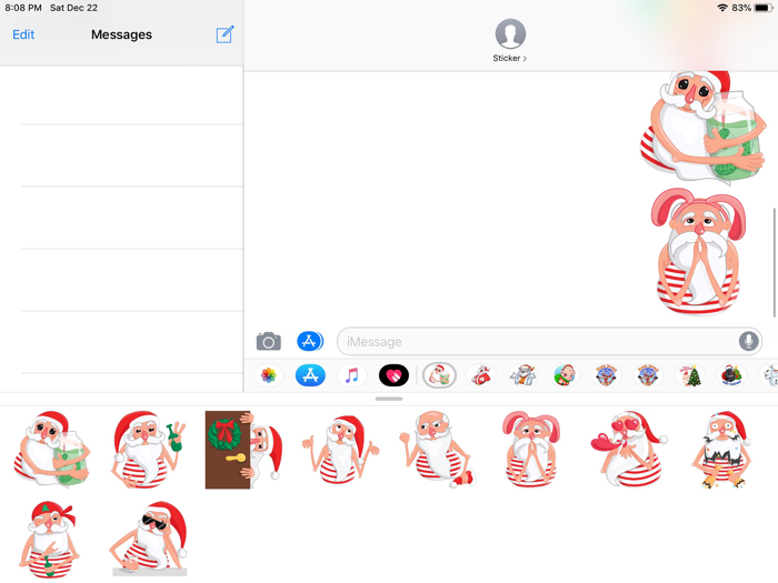 Christmas Santa Xmas Stickers