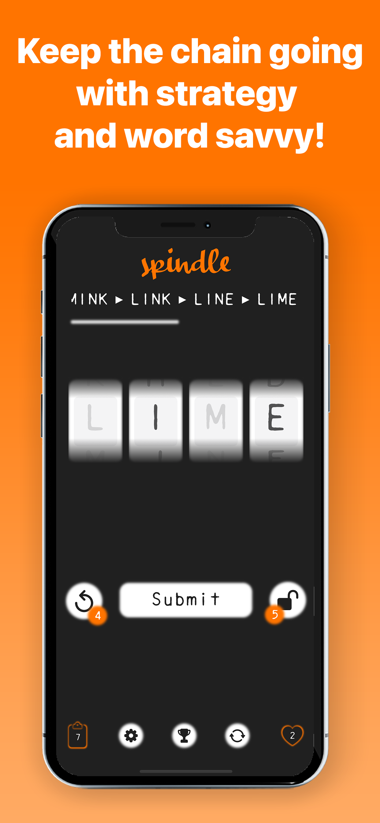 Spindle - A word chain puzzle