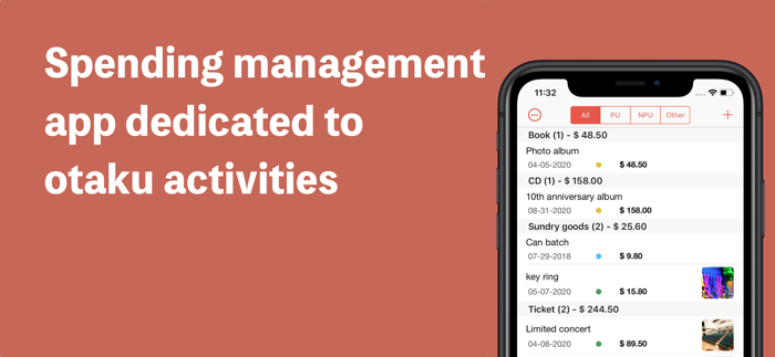 Otaku - track hobby expenses