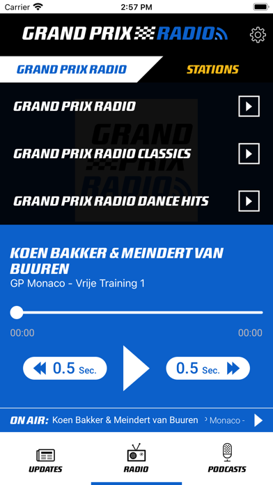 Grand Prix Radio Screenshot