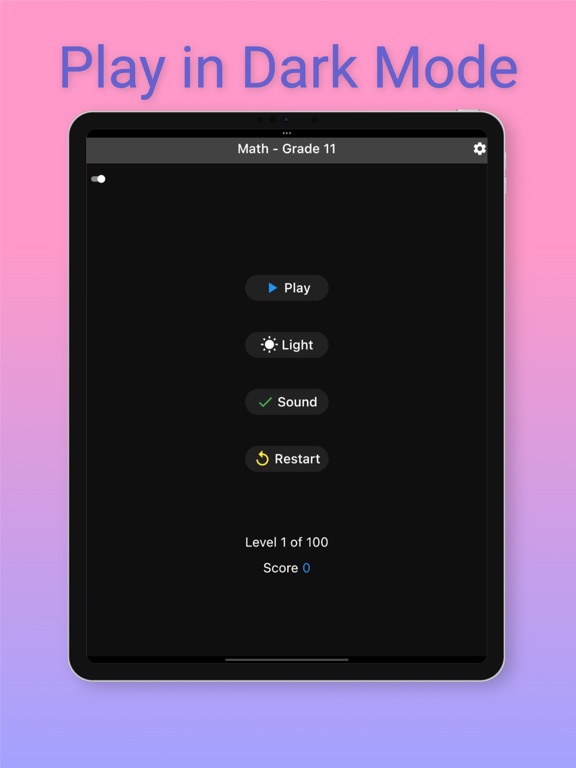 11th Grade Math Challenge iPad screenshot 1 - Education app