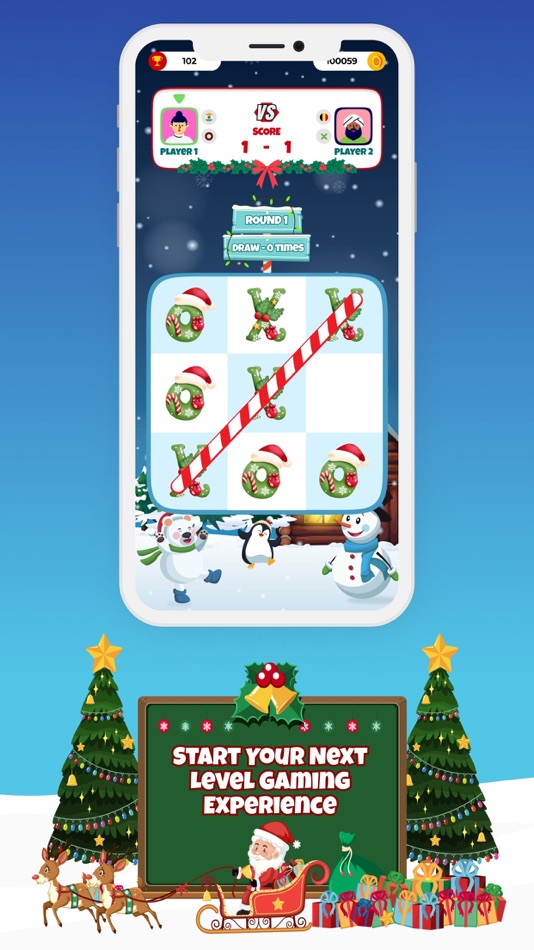 #4. Tic Tac Toe: The X-Mas (iOS) 由: ASCENDTIS IT SOLUTIONS LLP