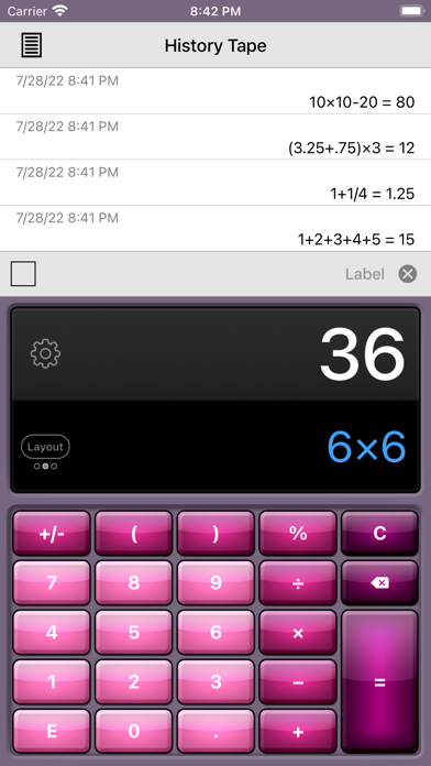 Calculator HD Pro screenshot1