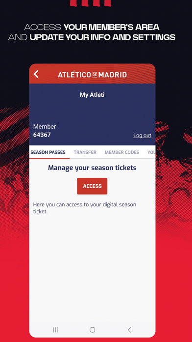 Atlético de Madrid Screenshot