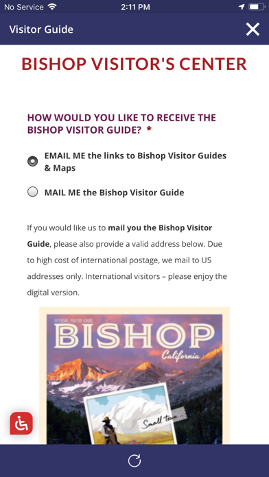 Visit Bishop CA Screenshot