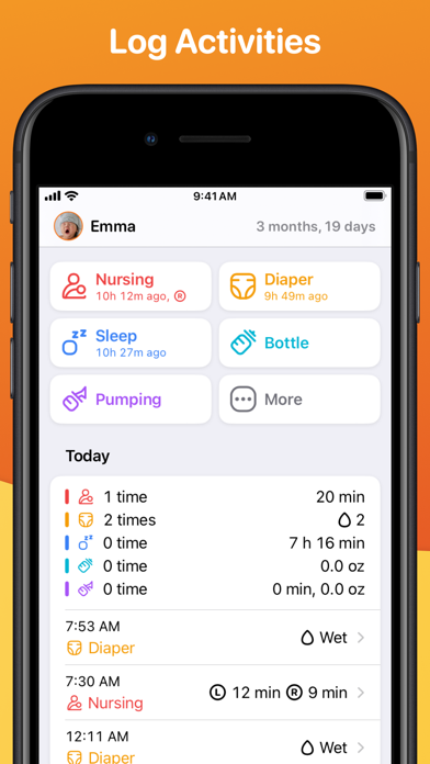 Mango Baby Newborn Tracker Logのおすすめ画像6