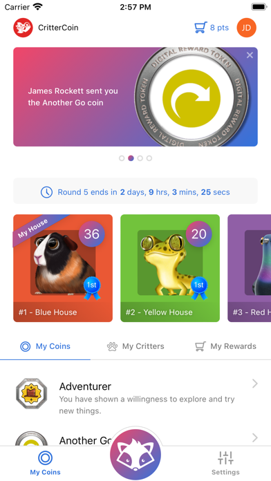CritterCoin Screenshot