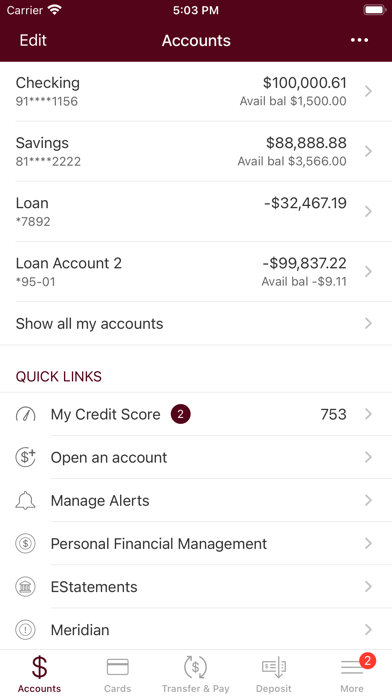Hingham Savings Personal Screenshot