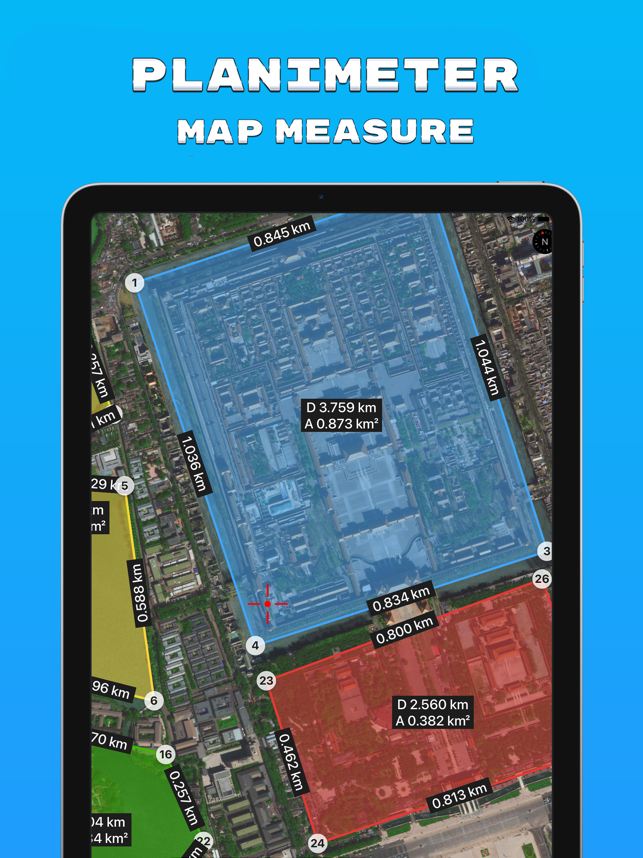 ‎Planimeter: Map Measure Screenshot