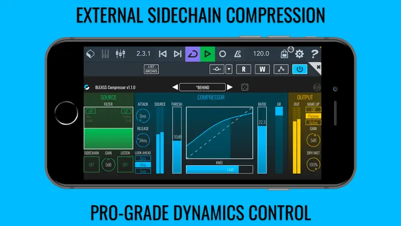 BLEASS Compressor AUv3 Plugin screenshot 2 of 3