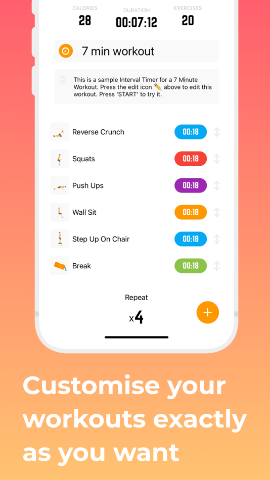 #3. Exercise Timer: Interval Timer (iOS) 게시자: Neurondigital Ltd