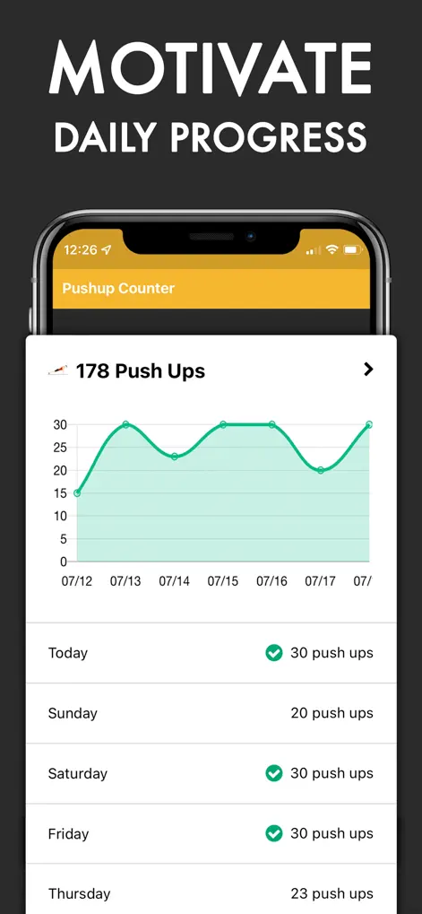 Pushups Counter - Health & Fitness App | MWM