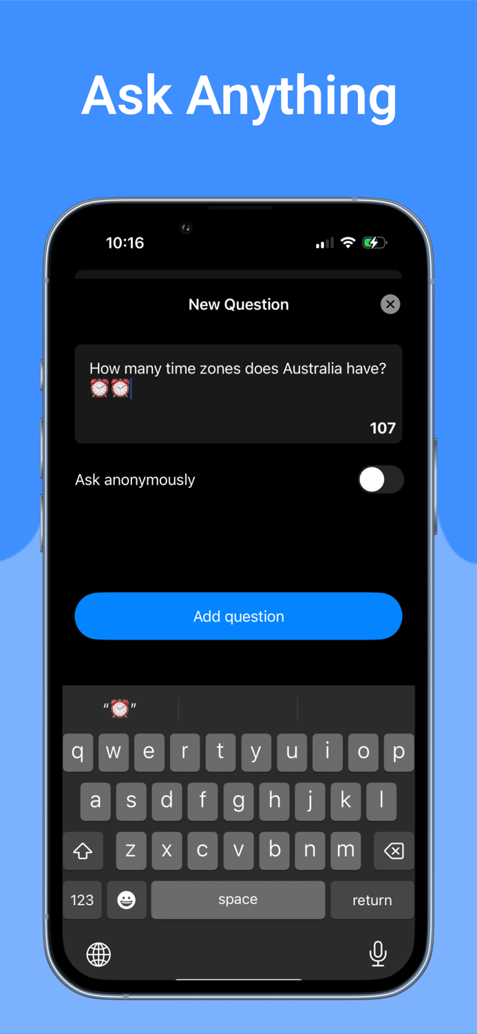 Live Questions - Ask Anything