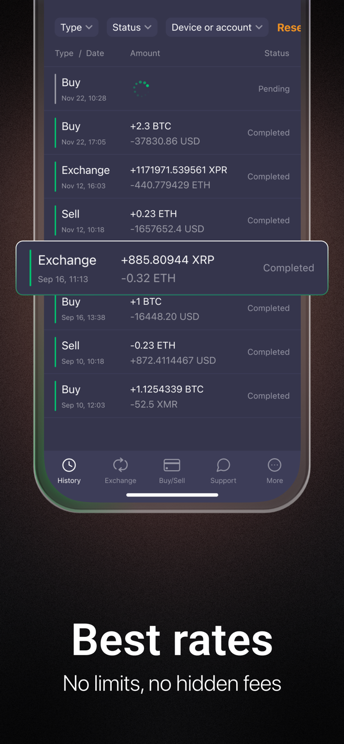 ChangeNOW Crypto Exchange App