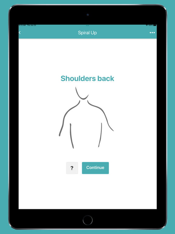 Spiral Up Lite iPad screenshot 2 - Health & Fitness app