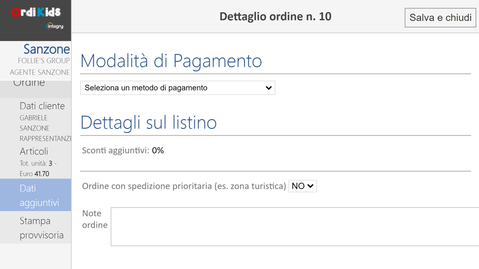 #5. OrdiKids - Raccolta Ordini (iOS) 由: Integry S.r.l.