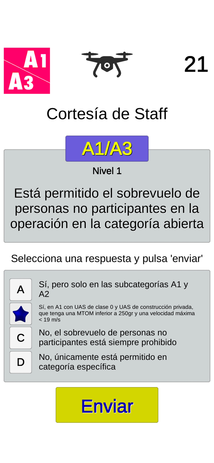 Test examen piloto dron AESA