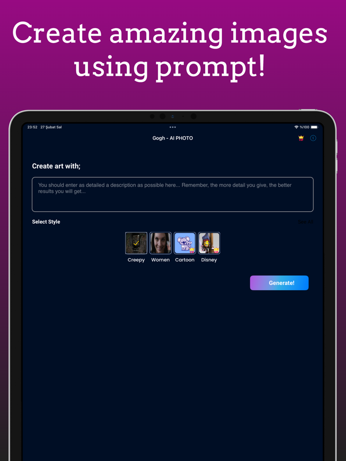 Gogh- AI Art Photo Generator
