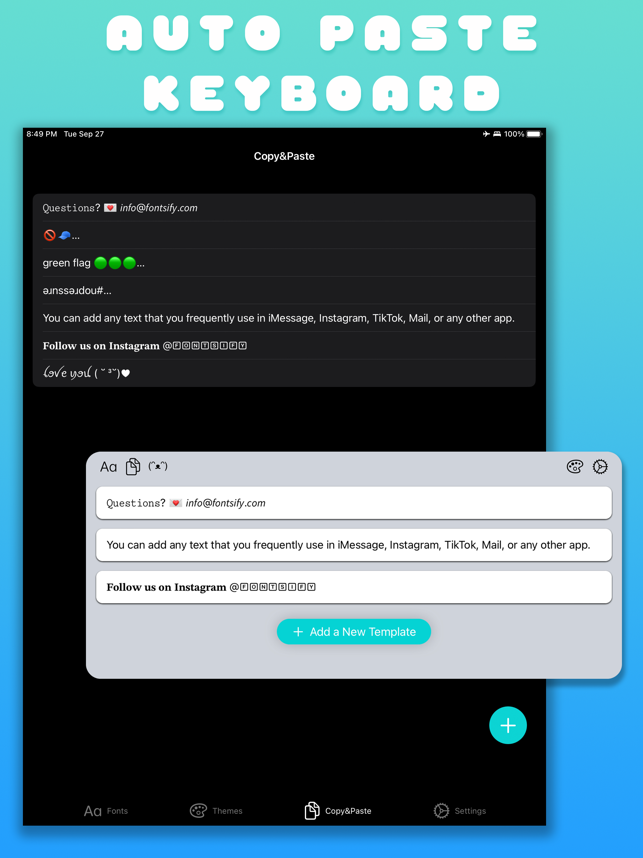 ‎Cool Fonts Keyboard – Fontsify Screenshot