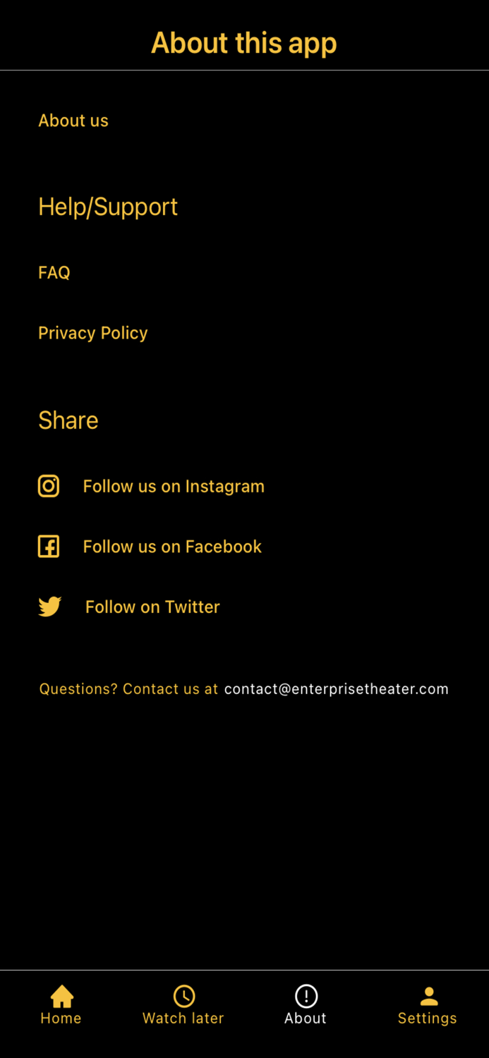 Enterprise Theater TV