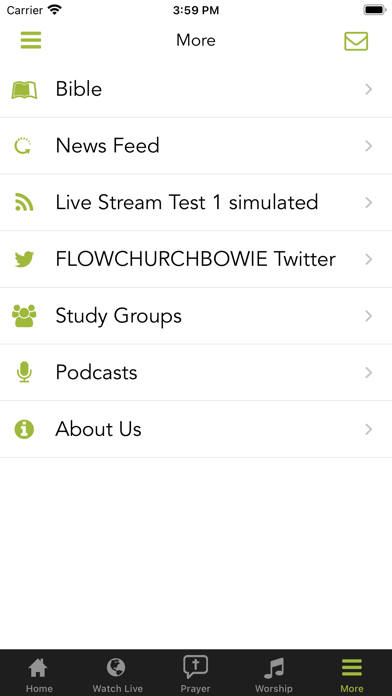FLOW Church App Screenshot
