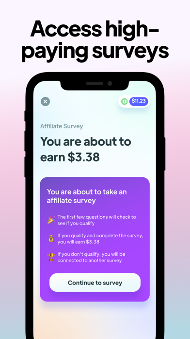 SurveyParty - Earn Cash Fast Screenshot