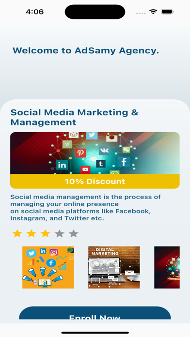 ADSAMY Marketing Agency Screenshot