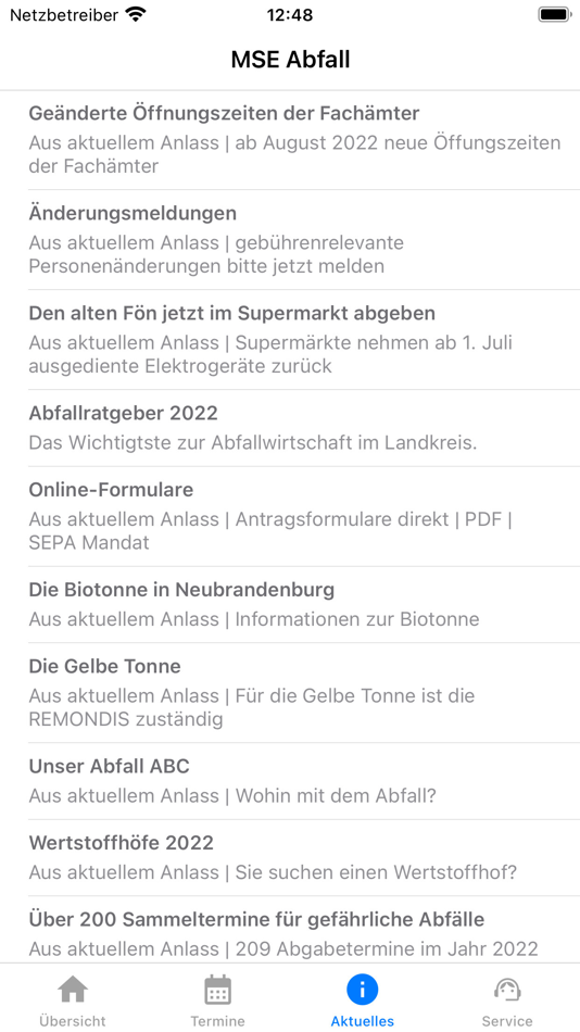 #6. MSE Abfall (iOS) Podle: GeMoS GmbH