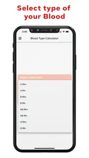 blood group type calculator iphone screenshot 3