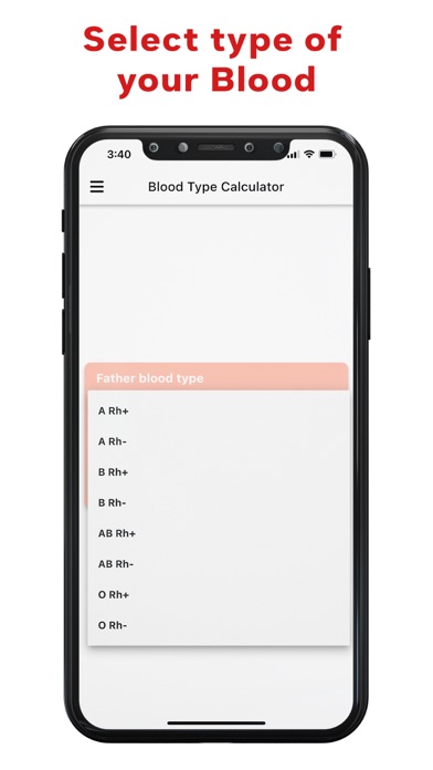 Blood Group Type Checker Screenshot