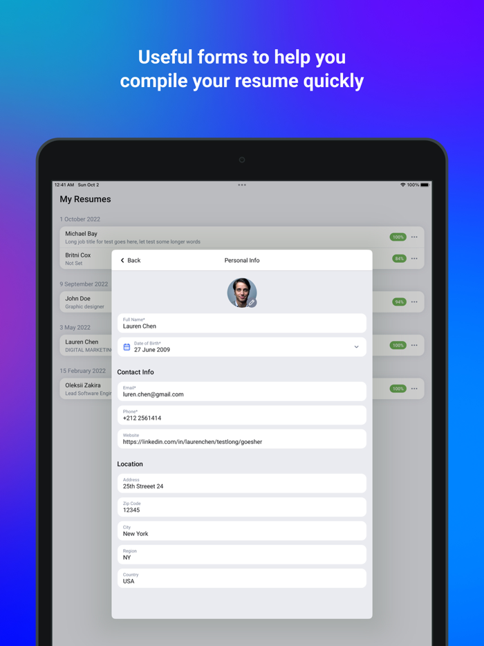 CV Maker pro resume builder