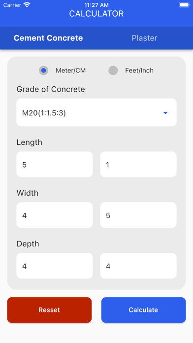 Screenshot #1 pour Plaster Cement Concrete Finder