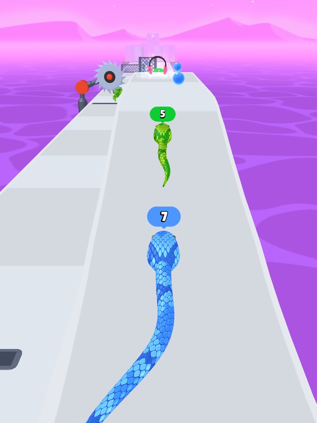 Corrida de cobrinhas Snake Run Race 🐍😱 #game #snakerun #snake #jogos