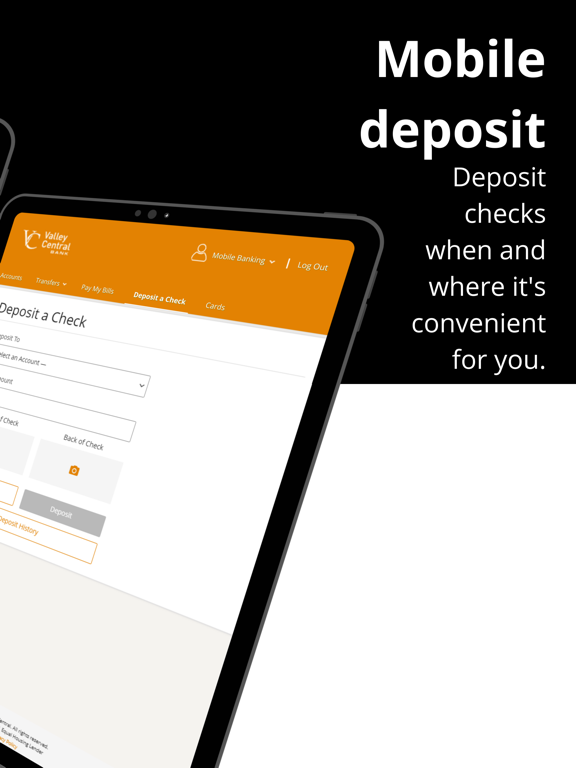 Valley Central Bank iPad screenshot 5 - Finance app