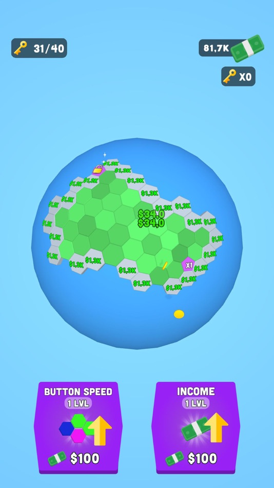#1. World Button 3D (iOS) By: Mustafa Akbaba