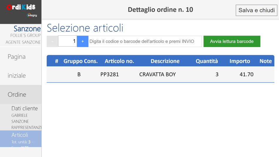#3. OrdiKids - Raccolta Ordini (iOS) 由: Integry S.r.l.