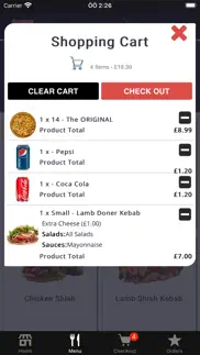 How to cancel & delete rose kebab pizza 3