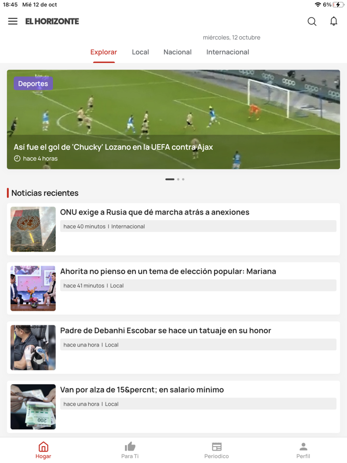 EL HORIZONTE - Noticias