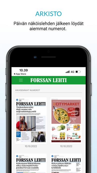 Forssan Lehti, päivän lehti Screenshot