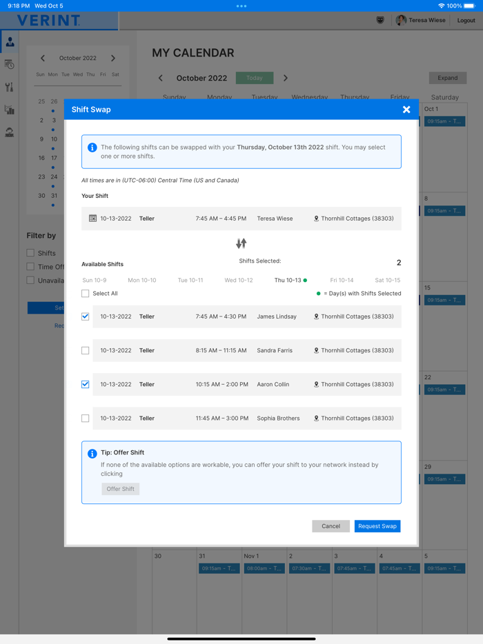 Verint WFM for Branch