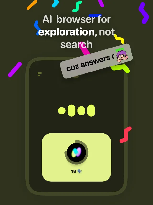 AI browser for exploration