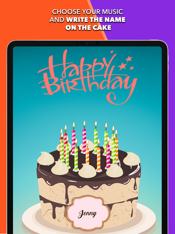 Birthday Cake-Blow out Candles iPad screenshot 5 - Entertainment app