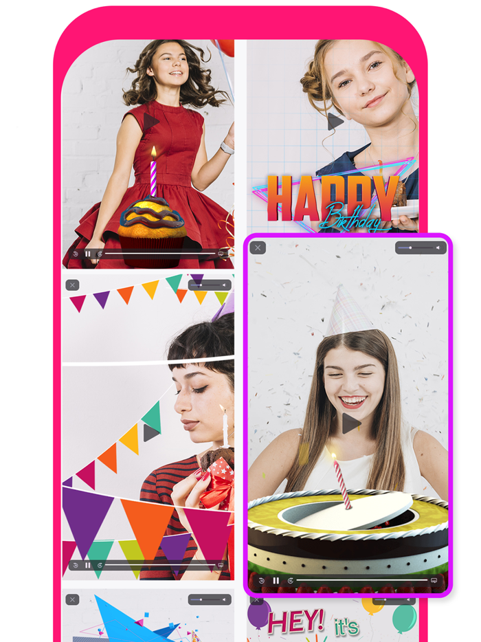 Happy Birthday Video Maker gif